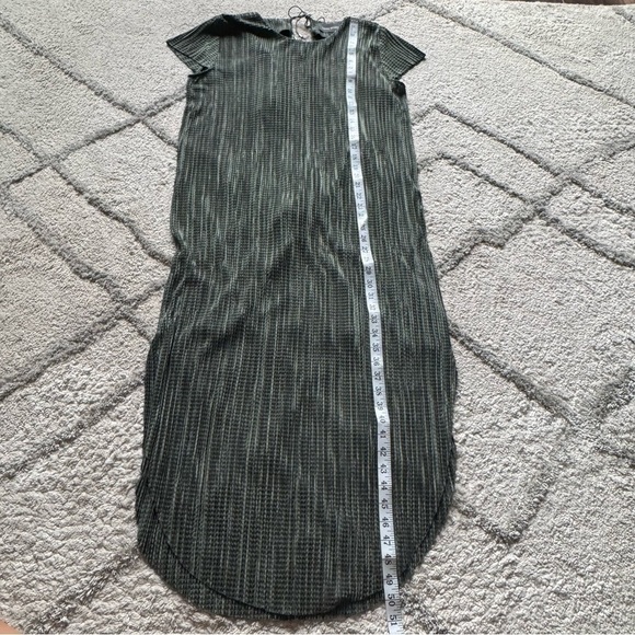 SABINA MUSAYEV Anthropologie green Textured Renaissance Midi Dress loose fit XS - Picture 6 of 12